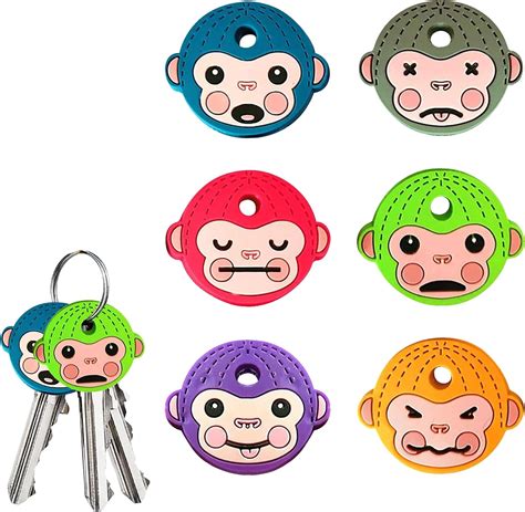 Pcs Key Caps Covers Cartoon Soft Glue Monkey Key Pvc Flexible Key Cute