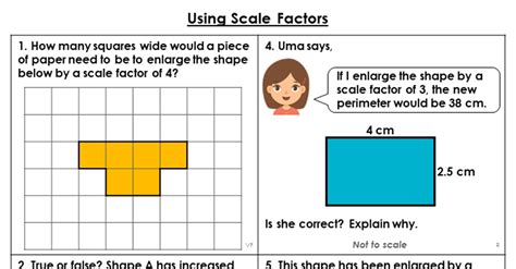 Year 6 Using Scale Factors Lesson Classroom Secrets Classroom Secrets