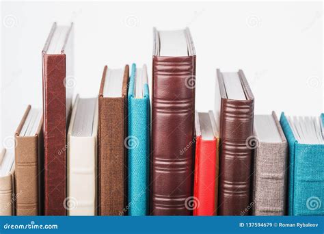 Multi-colored Albums of Different Sizes and Textures Stock Image ...