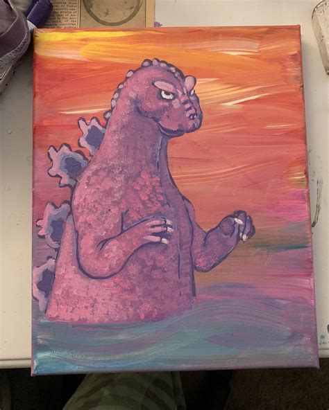 Godzilla in Pink WIP : r/GODZILLA