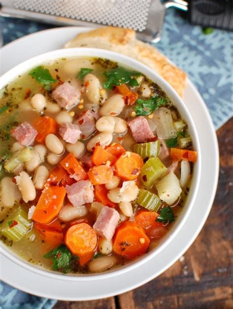 White Bean Soup and Ham - A Cedar Spoon