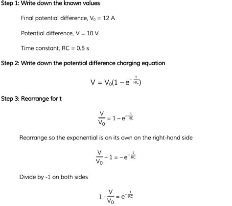 AQA A Level Physics复习笔记7 7 3 Charge Discharge Equations 翰林国际教育