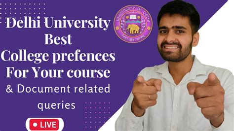 Delhi University Admission 2022 Csas Portal Best College Preferences