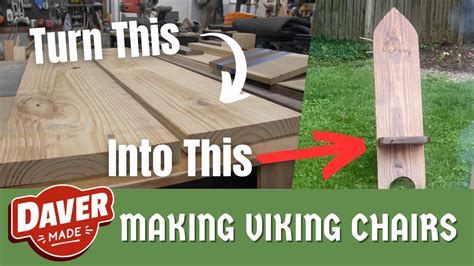 Easy And Cheap Diy Outdoor Chairs Making Viking Chairs Youtube