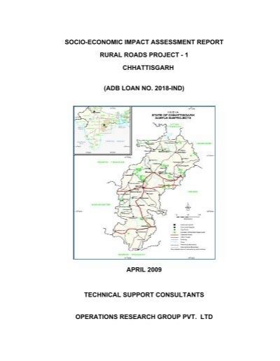 Socio Economic Impact Assessment Report Rural Roads Project Pmgsy