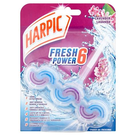 Harpic Fresh Power 6 Rim Block Lavender Toilet Cleaner Ocado