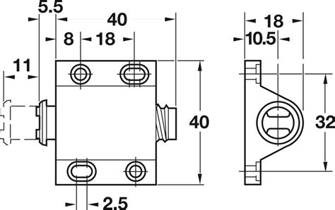 Magnetic Pressure Push Latch 0 5 kg Pull Häfele