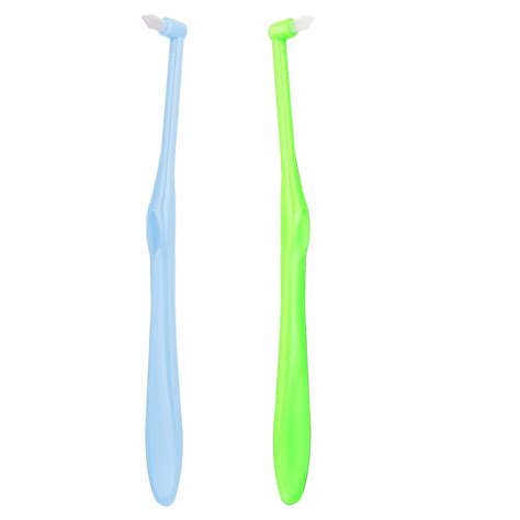 Ouligay 2Pcs Tuft Toothbrush Set - Soft End-Tuft Tapered Trim for Orthodontic Braces - Compact ...