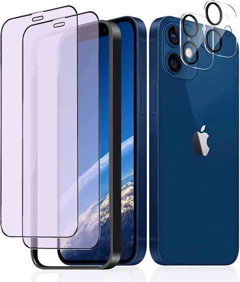 Amazon Agrado ガラスフィルム Iphone12mini 用 ブルーライトカット 保護フィルム 10h 強化ガラス 365