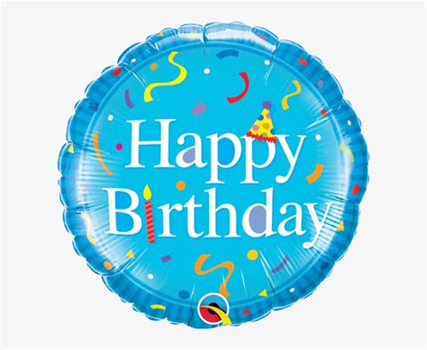 Happy Birthday Blue Balloon Happy Birthday Foil Balloon Transparent