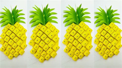 How To Make Origami Paper Pineapple Diy Paper Pineapple Diy