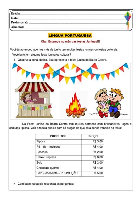 Blog Educação e Transformação Sequência didática festa junina