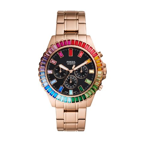 These Limited Edition Rainbow Watches By Fossil Will Bring Vibrant