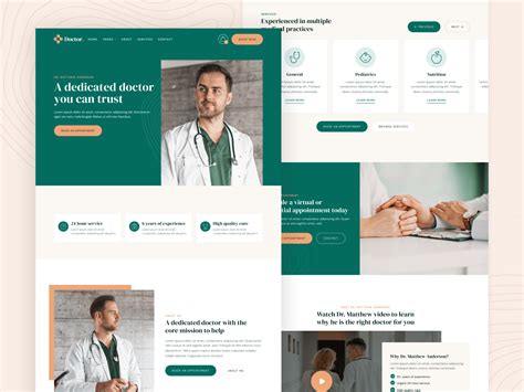 Hospital Doctor Webflow Template Doctor BRIX Templates