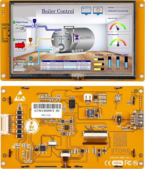 Scbrhmi Pollici Intelligente Hmi Panel Tft Lcd Display Monitor Con