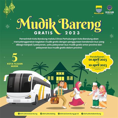 Ayo Daftar Mudik Bareng Gratis Kota Bandung Begini Caranya Turisian