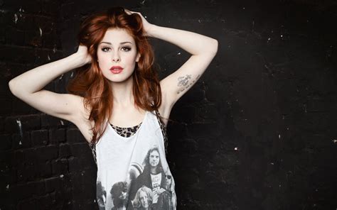 Download German Tattoo Brown Eyes Redhead Singer Music Lena Meyer Landrut Hd Wallpaper