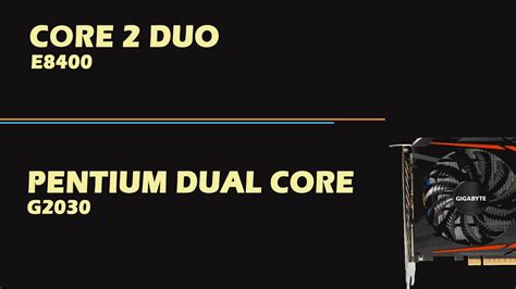 Core 2 Duo Vs Pentium Dual Core Youtube