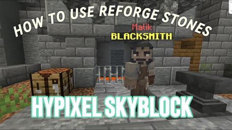 How To Use A Reforge Stone Hypixel Skyblock YouTube