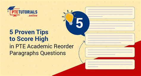 5 Proven Tips To Score High In PTE Academic Reorder Paragraphs Questions