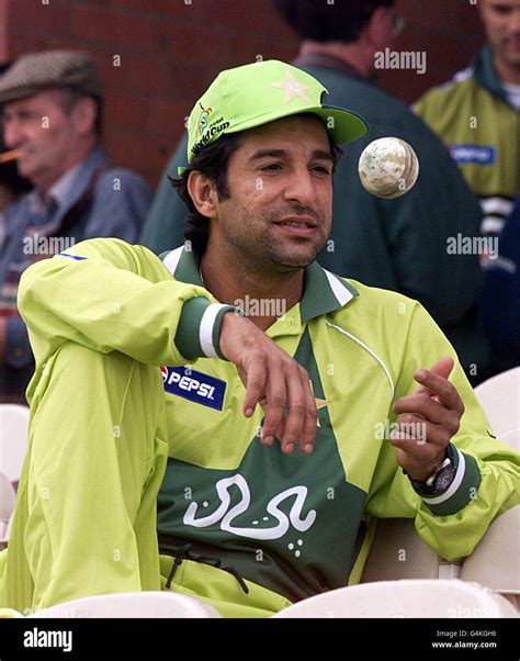 Pakistan Capitaine Ancien Lancashire Star Wasim Akram Banque De