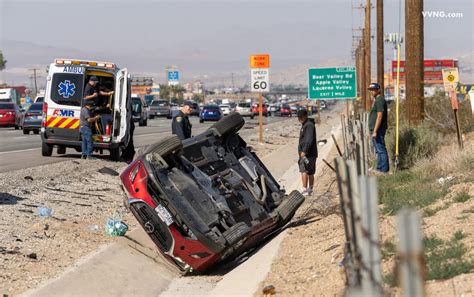 Single Vehicle Rollover Crash Causing Delays On Nb I 15 In Hesperia