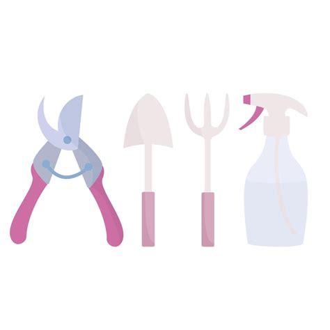 gardening tools set 11891005 Vector Art at Vecteezy