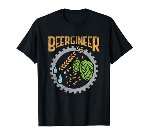 Beergineer Craft Beer Hops Homebrew Beer Brewing And Brewer T Shirt