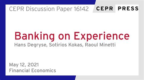 Cepr On Twitter New Cepr Discussion Paper Dp Banking On