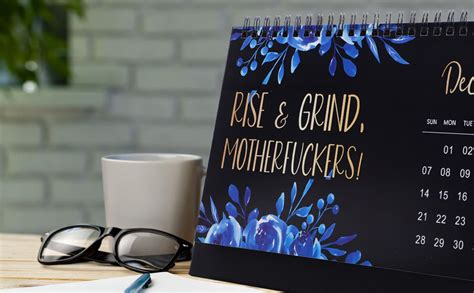 Fuck It Desk Calendar 2025 Funny Novelty Monthly Desktop Calendar For Tired Ass Women Twin