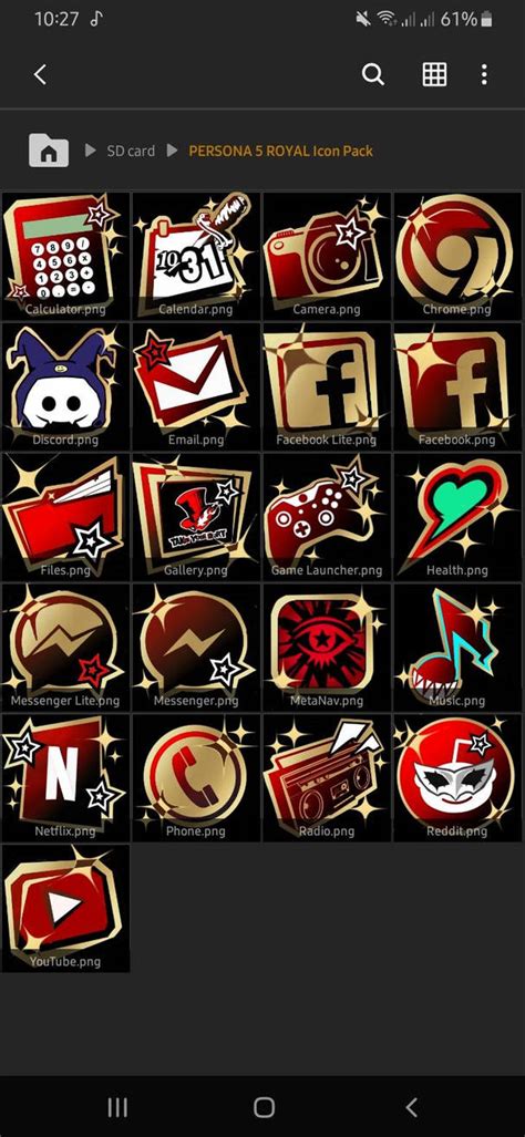 Persona 5 Royal Icon Pack For Android Wip By Sonnyboysurnit On Deviantart