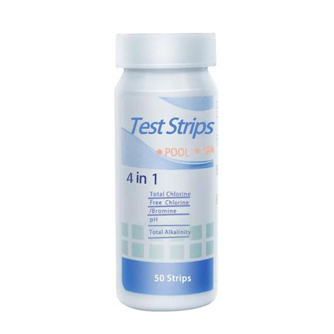 50 Pcs Hot Tub Test Strips PH Tester For Swimming Pool Chemicals