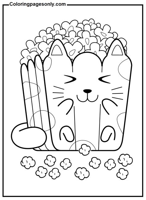 50 Coloriages De Pop Corn ColoringPagesOnly