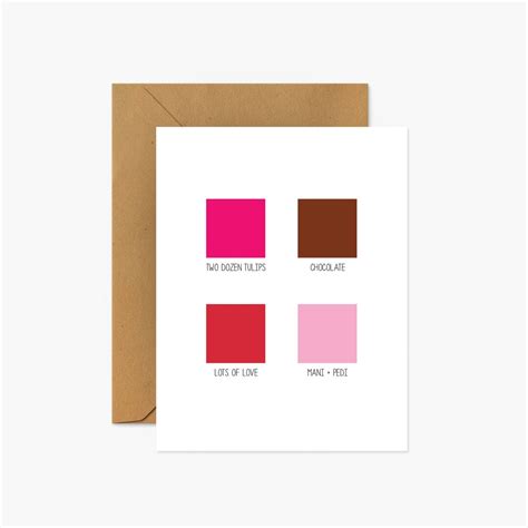 Mother S Day Color Palette Mother S Day Greeting Card Etsy