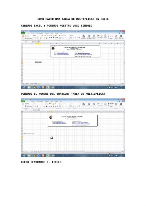 DOCX Como Hacer Una Tabla De Multiplicar En Excel DOKUMEN TIPS