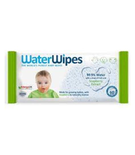 Waterwipes Weaning Biodegradable Baby Wipes 60 Pack Global Brand Supplies