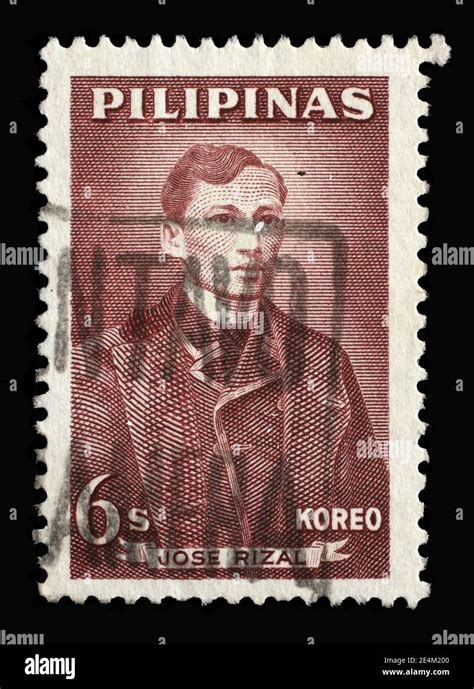 Stamp Printed In Philippines Shows Jose Rizal 1861 1896 Circa 1962