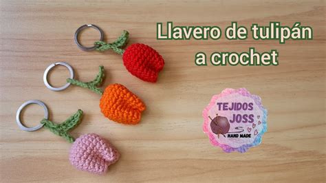 Llavero de tulipán tejido a crochet YouTube