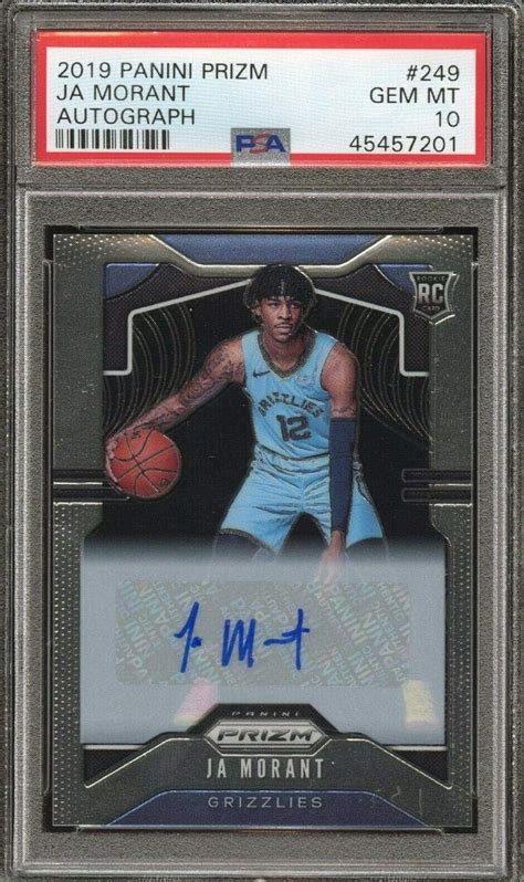 Amazon Sports Memorabilia 2019 20 Panini Prizm 249 Ja Morant RC