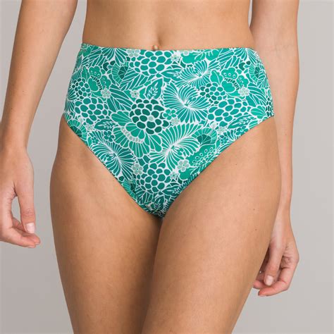 Bikini slip hoher bund blumenmuster geblümt La Redoute Collections