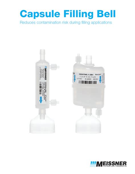 Standard Capsule Filters Sterilization Clarification Purification And Prefiltration