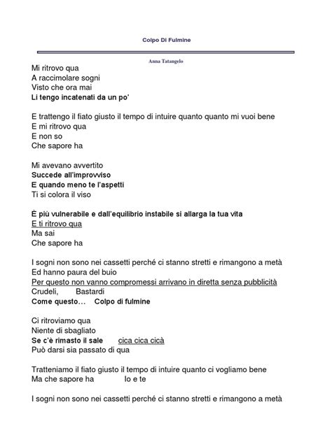 Colpo Di Fulmine Annatatangelo Pdf