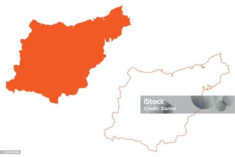 Ilustración De Provincia De Guipúzcoa Ilustración Vectorial De Mapas