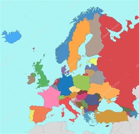 Detailed Map Of Europe