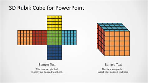 3D Rubik Cube PowerPoint Template SlideModel