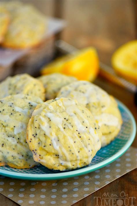 Glazed Lemon Poppy Seed Cookies Mom On Timeout