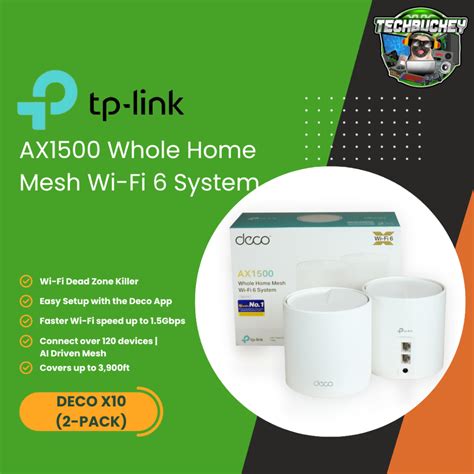 Tp Link Deco X Pack Ax Whole Home Mesh Wi Fi System