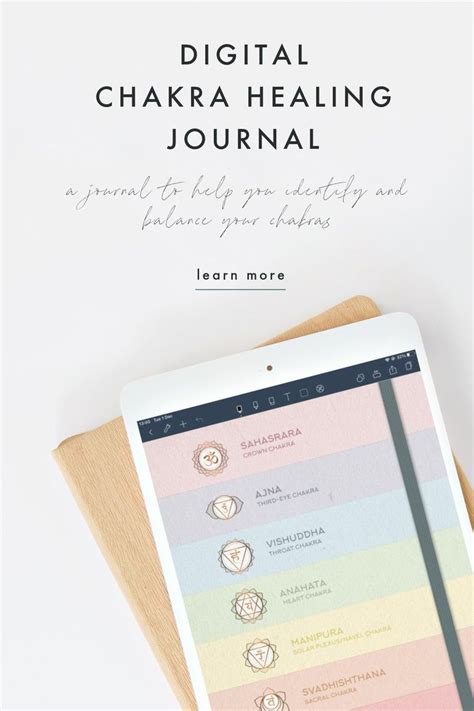 Digital Chakra Healing Journal Spiritual Journal Self Care Journal