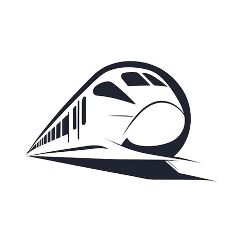 Diseño de llogo de tren rápido icono de tren de alta velocidad vector