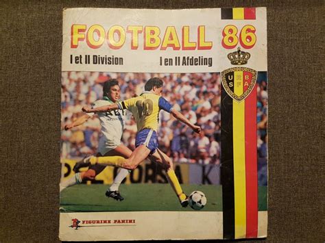 Panini Football 86 België Belgique I en II afdeling Catawiki